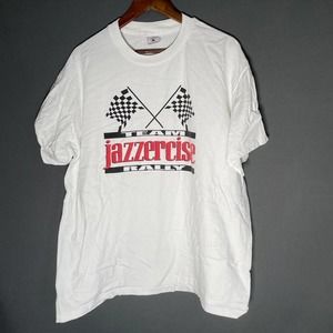 Vintage team jazzercise rally racing t shirt